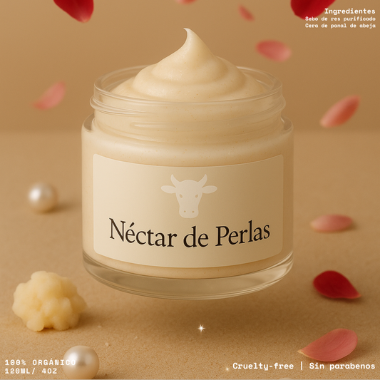 Néctar de Perlas Wagyu + Niacinamida, Vitamina E, Rosa Mosqueta, Aceite de Rosas y Polvo de Perlas