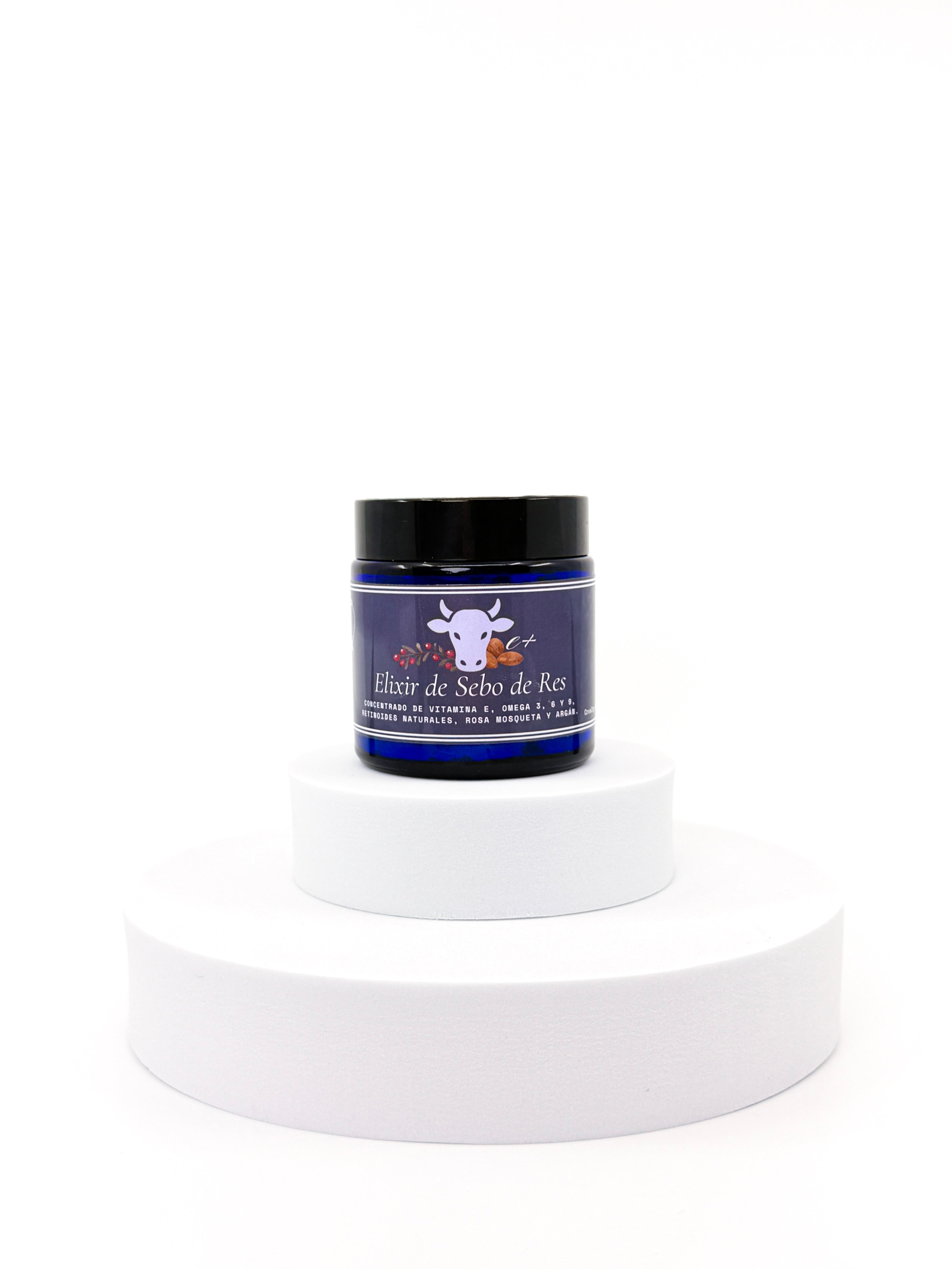 Elixir de Sebo de Res + Vitamina E, Rosa Mosqueta y Escencia de Argan